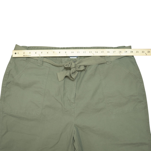 Classic Elements Olive Green Cropped Jacket & Pant Suit Women’s 18W Cotton Blend - Picture 11 of 15